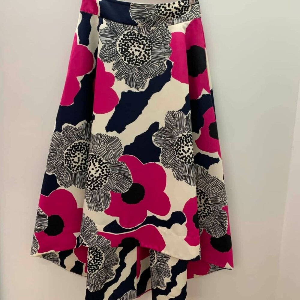 TRELISE COOPER Sunflower Soul Floral Kitty Hi Low Midi Skirt - Picture 8 of 10